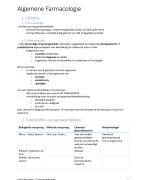 Algemene farmacologie Vroedkunde