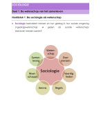 Samenvatting sociologie (ortho 1e jaar, 2e semester)