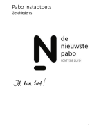 Pabo instaptoets geschiedenis samenvatting