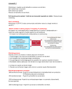 Marketing 2: Marketingmix samenvatting 