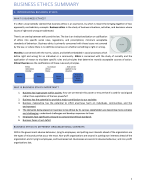 Ethics in Business and Management Summary RUG