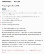 IMM ARTICLES SUMMARY 2019 (Innovation Management in Multinationals) 