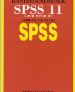 Samenvatting Basishandboek SPSS 11