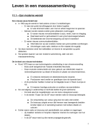 geschiedenis samenvatting VWO H11 Leven in een massasamenleving
