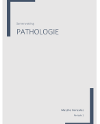 Samenvatting Pathologie Leerjaar 2 - periode 1