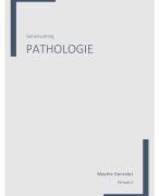 Samenvatting Pathologie Leerjaar 2 - periode 2