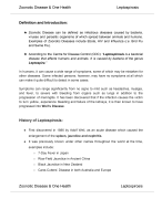 Leptospirosis - Zoonotic Disease & Human Health