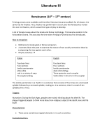 Summary Literature III, Hogeschool Utrecht, Teacher of English second degree