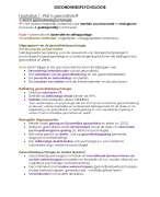 Gezondheidspsychologie 2018 - 2019
