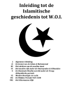 Geschiedenis van de Islamitische Geschiedenis tot W.O.I.
