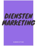 Samenvatting - Dienstenmarketing