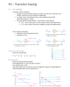 H5 - Transistor Bias Circuits
