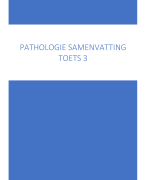 Samenvatting Pathologie Leerjaar 2 - periode 1