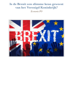 Werkstuk over Brexit