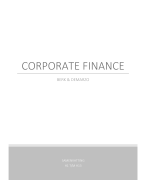 Samenvatting Finance 1 from book