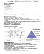 Technology and business model innovation - summary lectures (YSS-32306)