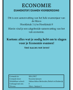 Examenstof/ samenvatting Economie van de mavo leerjaar 4 compleet en al met formules, alles wat je nodig hebt voor je examen!
