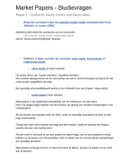 Marketing - Antwoorden studievragen (samenvatting) van alle papers: customer equity, green marketing, fragile, customer experience, multi-channel retailing to omni-channel retailing, colors