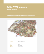 Latijn VWO grammatica