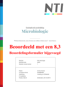 paper microbiologie NTI jaar 3 voeding en diëtetiek inclusief beoordeling en vooropdracht 