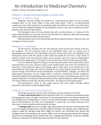 Summary Chapter 1-4 An Introduction to Medicinal Chemistry