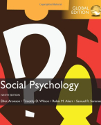 Myers, Summary Social Psychology, Ch 1 to 14