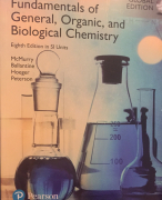 Forensische chemie I - McMurry - Hoofdstuk 1 samenvatting + Hoorcollege(s) en werkcollege(s)