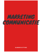 samenvatting marketingcommunicatie 