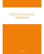 Sociale Psychologie ~ Tilburg University 2019/2020