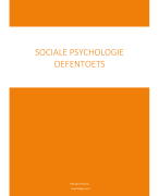 Oefententamen Sociale Psychologie (ruim 200 oefenvragen)