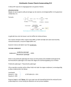 Scheikunde samenvatting groene chemie