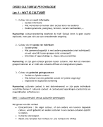 Crossculturele psychologie 3e bachelor