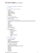 Samenvatting Gynaecologie (Van Keirsbilck)