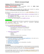 Klinische neuropsychologie 2019-2020