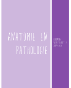 Anatomie en pathologie: Bijna compleet uitgetypt document van de lessen 