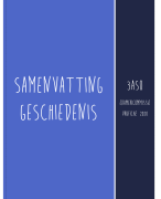 Geschiedenis samenvatting examencommissie 3ASO vakfiche 2020