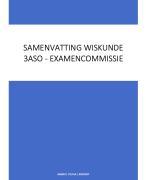  Samenvatting: Wiskunde SMV obv Fiche 2021 Examencommissie 3e graad