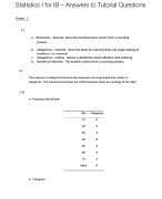 Statistics II for IB - Summary Lectures 1 to 6