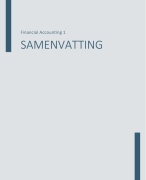 Samenvatting Financial Accounting 1
