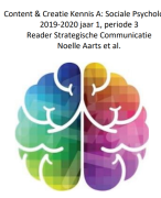  H8 Kennis A, sociale psychologie, C&C, jaar 1