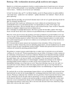 Betoog: Alle werkenden moeten gelijk uurloon ontvangen.