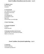 Samenvatting Event toolbox les 4 KDG EPM1 (aantekeningen + theorie ppt)