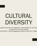 Artikelen cultural diversity samenvatting