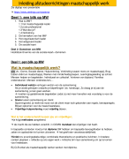 Samenvatting afstudeerrichting maatschappelijk werk