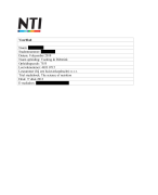 NTI Tentamenopdracht Methode van onderzoek II 