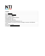 NTI Eindopdracht Diëtetiek 