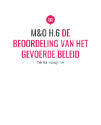 MO H.6 De beoordeling van het gevoerde beleid, de naamloze vennootschap 