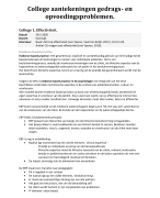 College aantekeningen college 1 t/m 9, gedrags- en opvoedingsproblemen, SPO/RUG Groningen, pre-master Orthopedagogiek, 2020