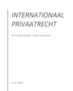 Lesnotities Internationaal privaatrecht - 2021