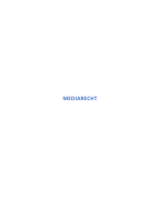 Samenvatting Mediarecht 2019-2020